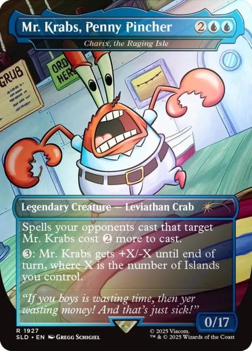 Mr. Krabs, Penny Pincher - Charix, the Raging Isle - Rainbow Foil