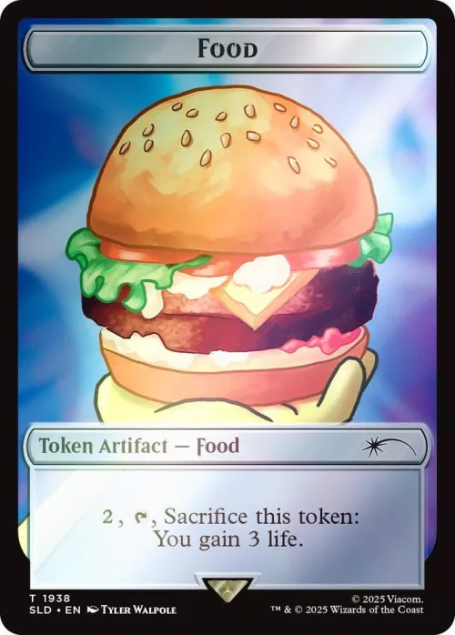 Food Token - Rainbow Foil