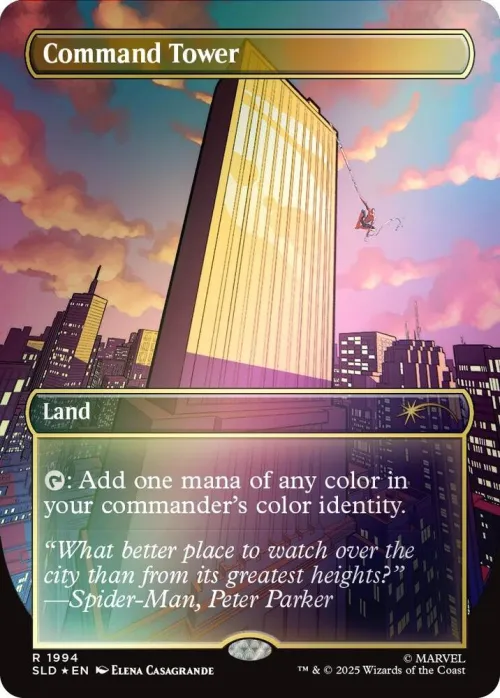 Command Tower - Rainbow Foil