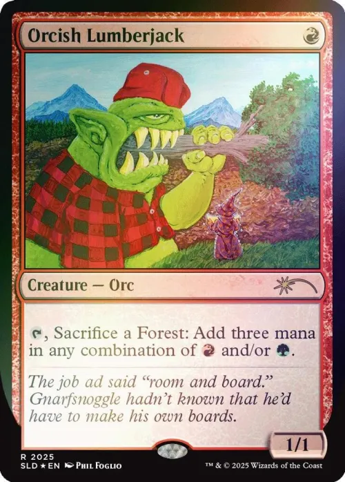 Orcish Lumberjack - Rainbow Foil