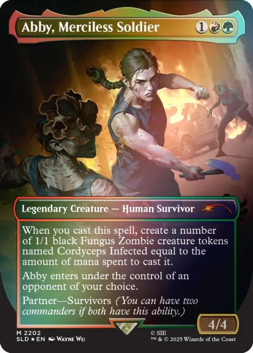 Abby, Merciless Soldier - Rainbow Foil
