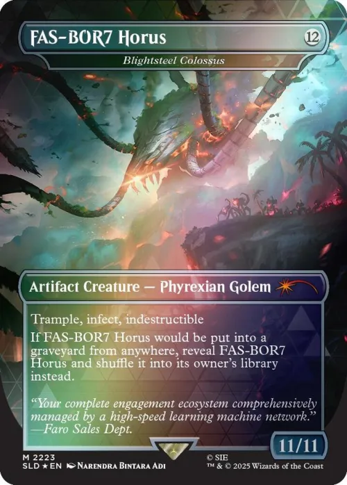 FAS-BOR7 Horus - Blightsteel Colossus - Rainbow Foil
