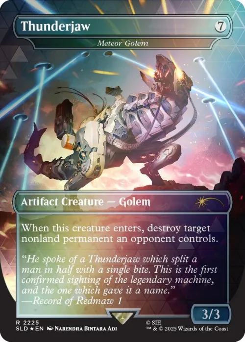 Thunderjaw - Meteor Golem - Rainbow Foil
