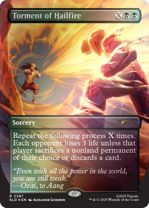 Torment of Hailfire - Rainbow Foil