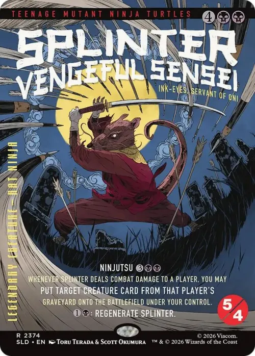 Splinter, Vengeful Sensei - Ink-Eyes, Servant of Oni - Foil