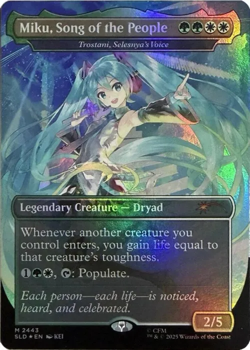 Miku, Song of the People - Trostani, Selesnya's Voice (Display Commander) - Thick Stock