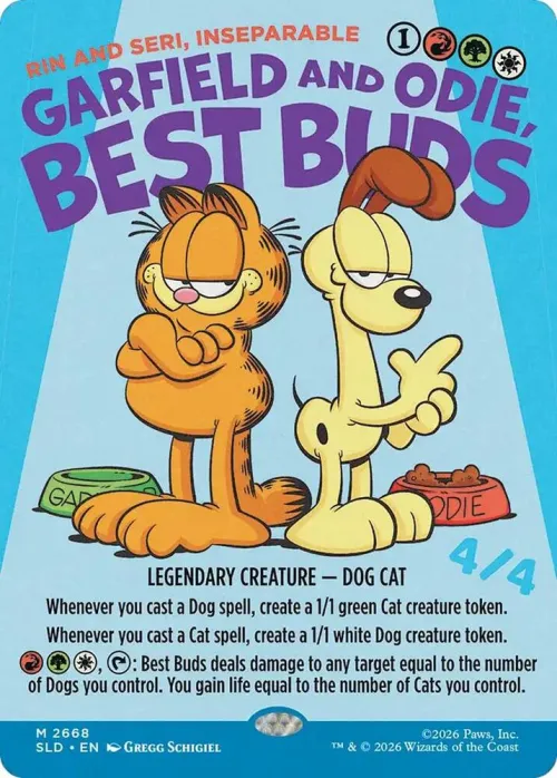 Garfield and Odie, Best Buds - Rin and Seri, Inseparable - Foil