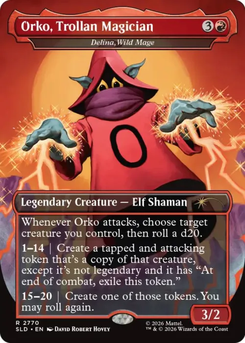 Orko, Trollan Magician - Delina, Wild Mage - Foil