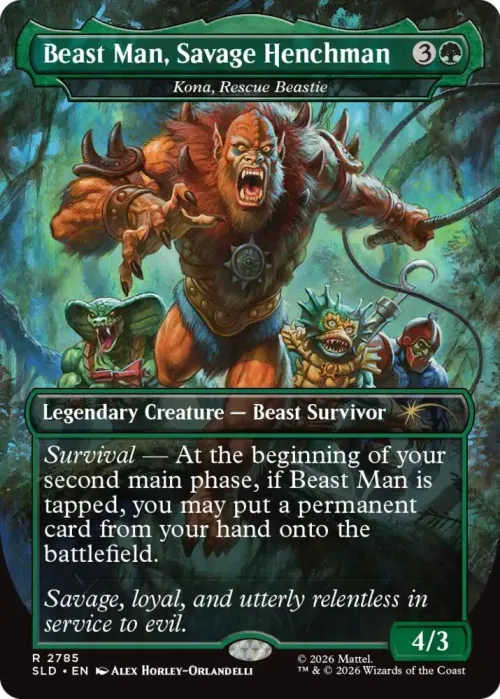 Beast Man, Savage Henchman - Kona, Rescue Beastie - Foil