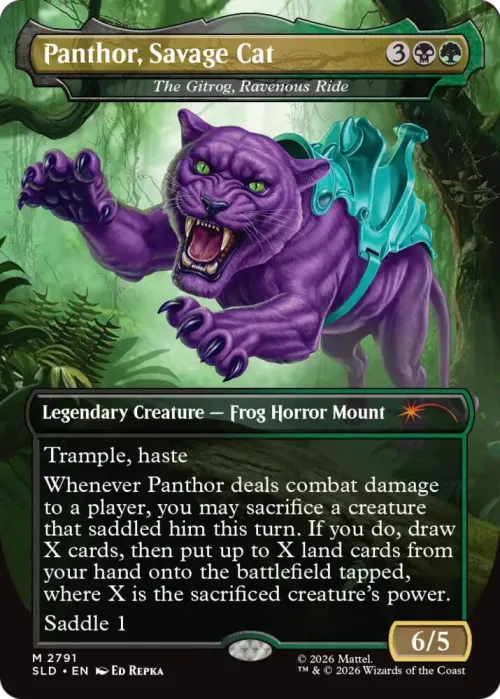 Panthor, Savage Cat - The Gitrog, Ravenous Ride - Foil