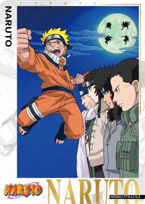 Naruto, Shikamaru, Kiba, Neji & Choji