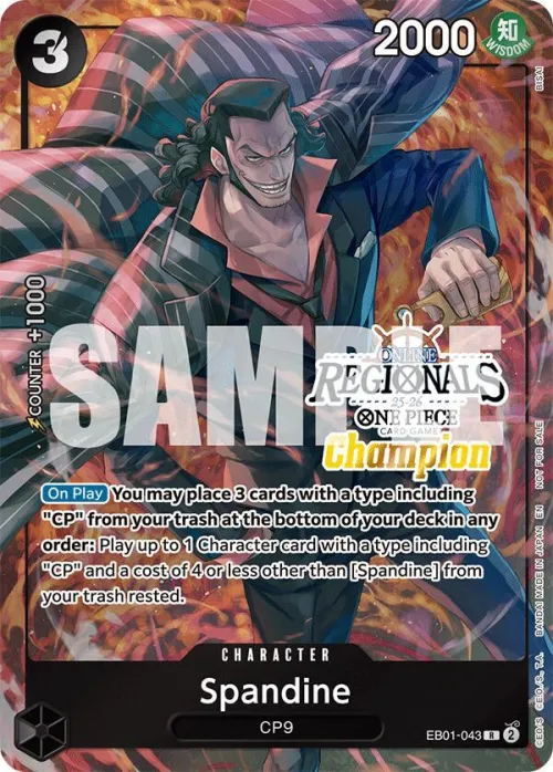 Spandine - Online Regional Champion Card 