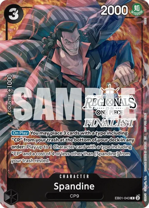 Spandine - Online Regional Finalist Card 