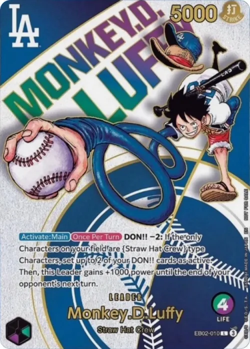 Monkey.D.Luffy - Dodgers X One Piece