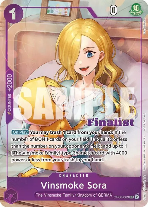 Vinsmoke Sora - Cs 25 26 Finalist Card Set 2