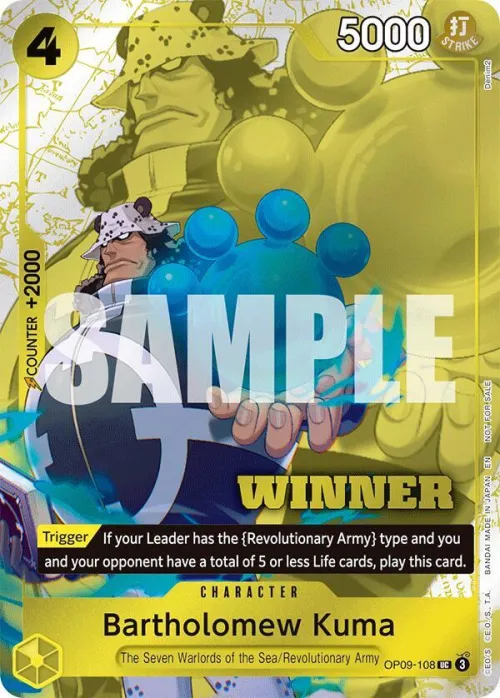 Bartholomew Kuma - Winner Pack 2025 Vol 4