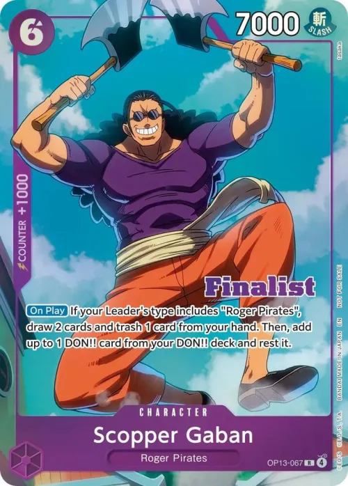 Scopper Gaban - Cs 26 27 Finalist Card Set Vol