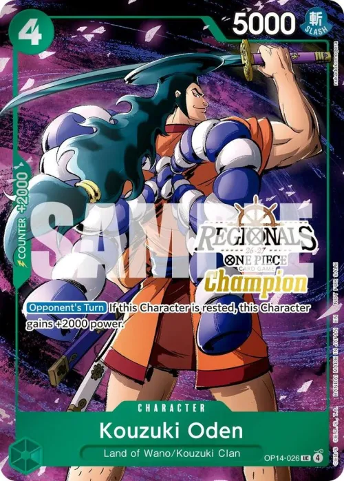 Kouzuki Oden - Regionals Champion Card Set 26