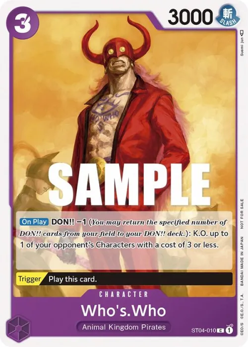 Who's.Who - Tournament Pack Vol 3 Particip