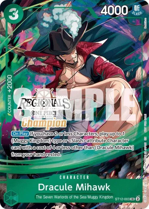 Dracule Mihawk - Regionals Champion Card Set 26