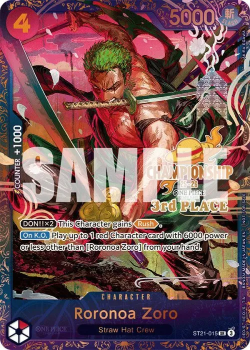 Roronoa Zoro - Cs 25 26 3rd Place