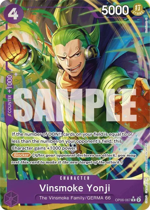 Vinsmoke Yonji - Alternate Art