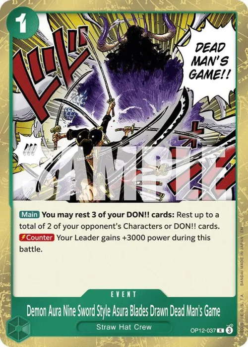 Demon Aura Nine Sword Style Asura Blades Drawn Dead Man's Game - Foil