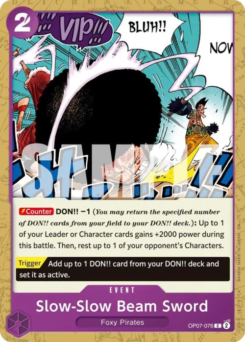 Slow-Slow Beam Sword - Reprint