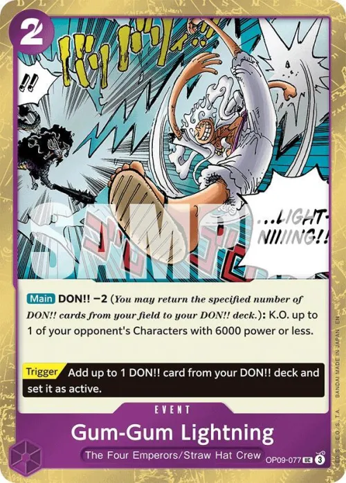 Gum-Gum Lightning - Pirate Foil