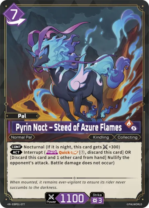 Pyrin Noct - Steed of Azure Flames
