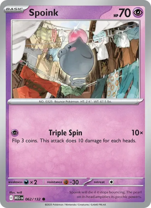 Spoink - Reverse Holo