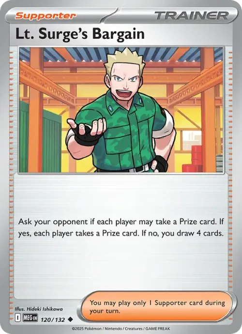 Lt. Surge's Bargain - Reverse Holo