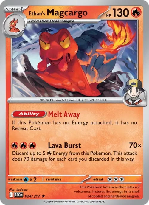 Ethan's Magcargo - Poke Ball