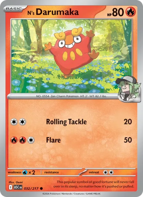 N's Darumaka - Energy Symbol Pattern
