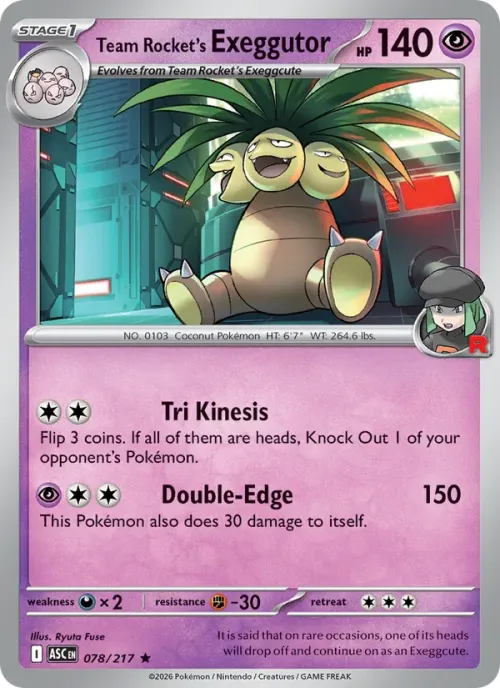 Team Rocket's Exeggutor - Team Rocket