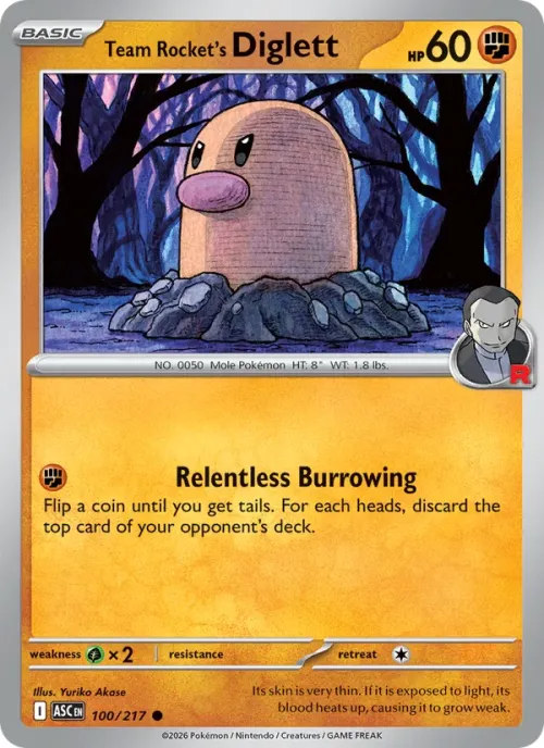 Team Rocket's Diglett - Team Rocket