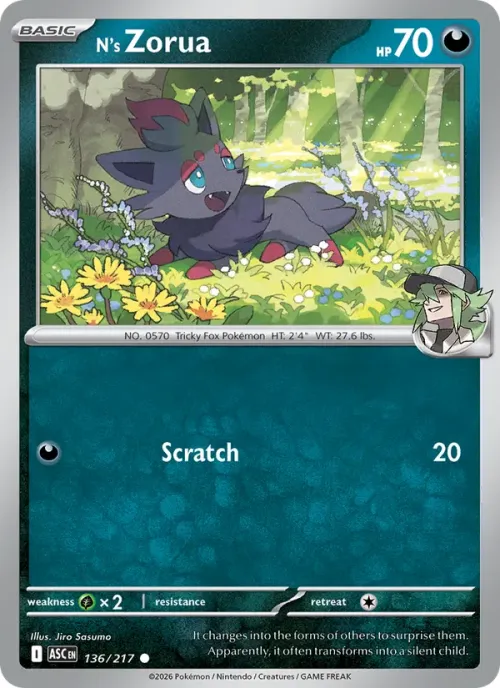 N's Zorua - Poke Ball