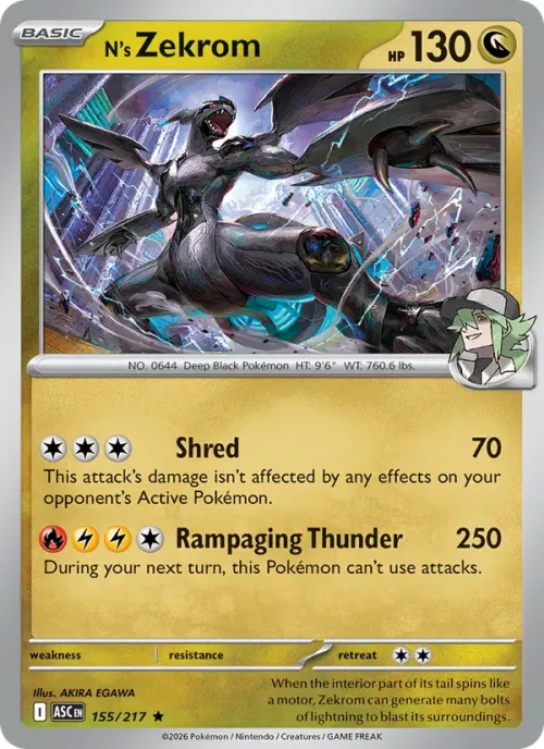 N's Zekrom - Energy Symbol Pattern