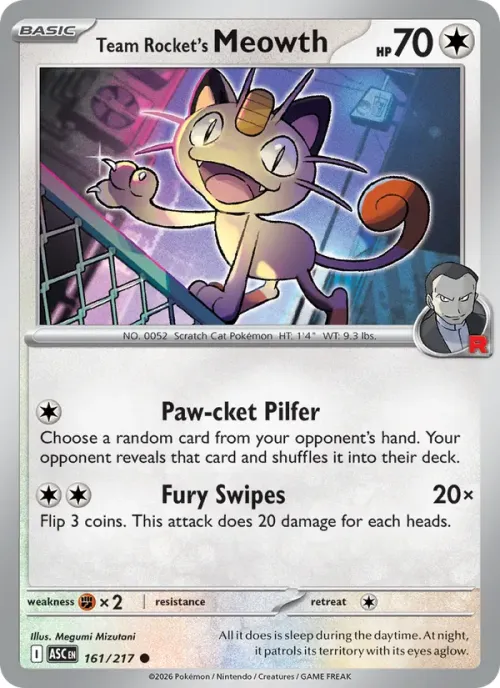 Team Rocket's Meowth - Team Rocket