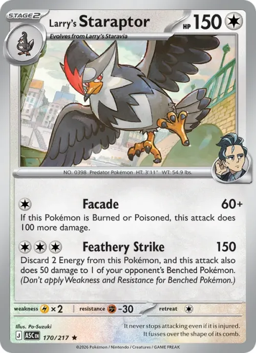 Larry's Staraptor - Energy Symbol Pattern