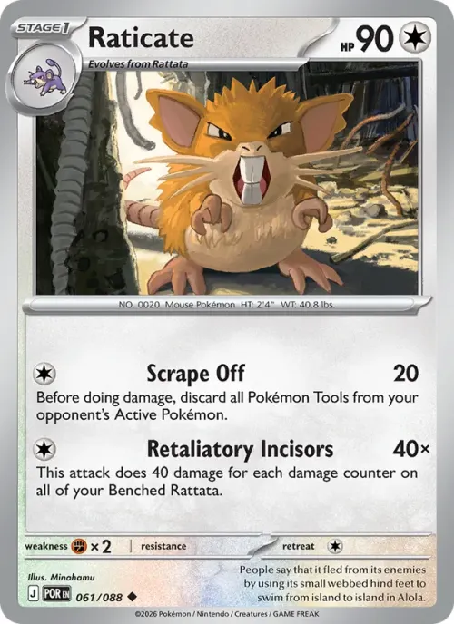 Raticate - Reverse Holo