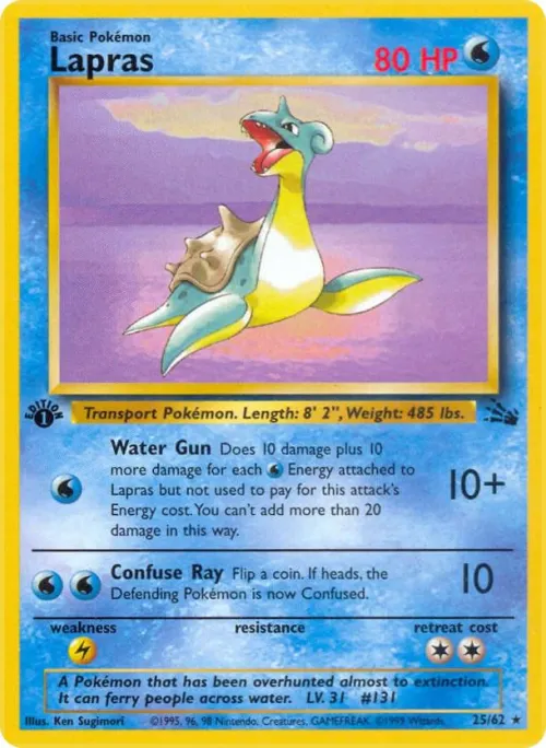 Lapras (25) - 1st Edition