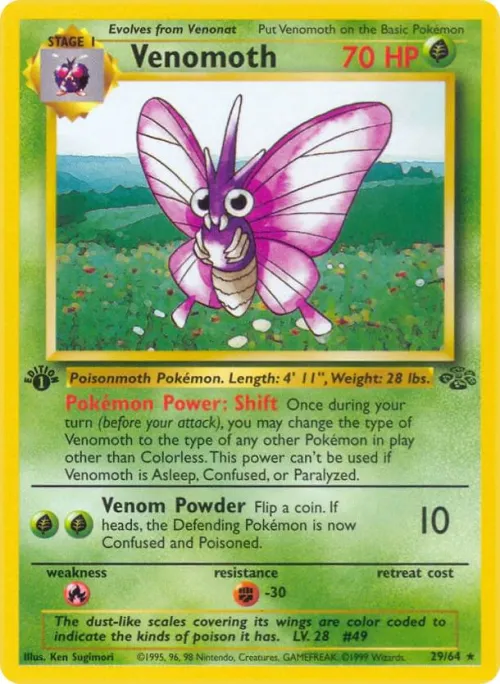 Venomoth (29) - 1st Edition