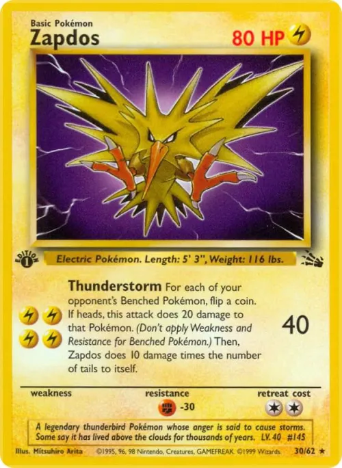 Zapdos (30) - 1st Edition
