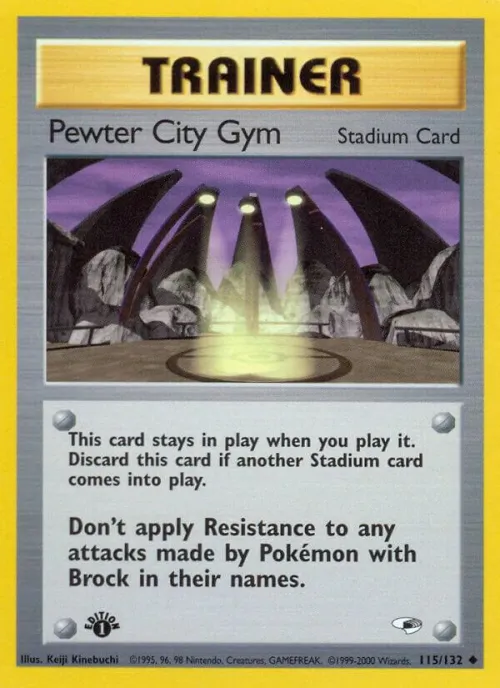 Pewter City Gym - 1st Edition