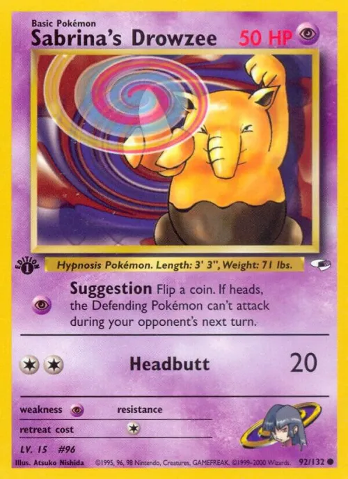 Sabrina's Drowzee - 1st Edition
