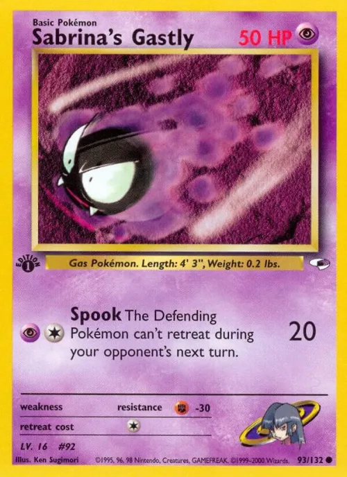 Sabrina's Gastly - 1st Edition