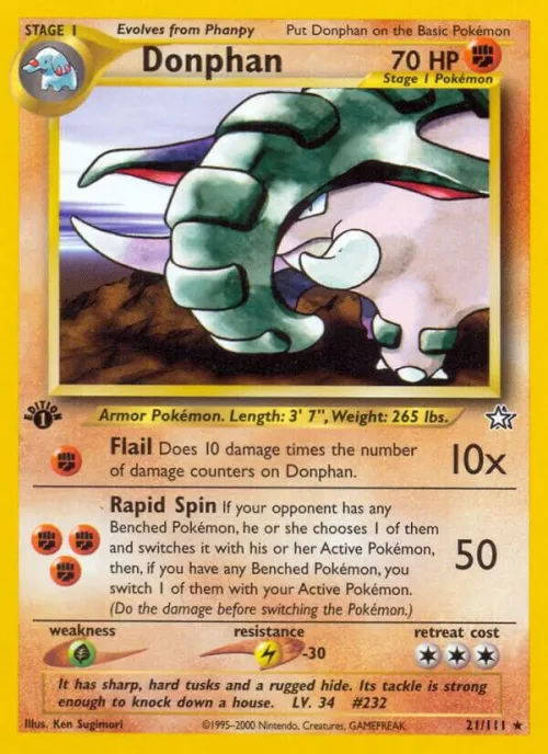 Donphan - 1st Edition