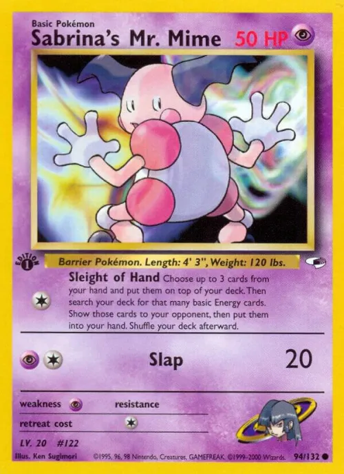 Sabrina's Mr. Mime - 1st Edition