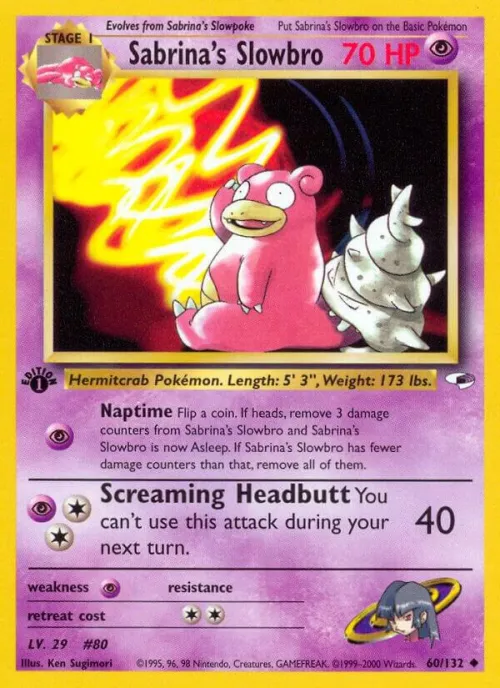 Sabrina's Slowbro - 1st Edition